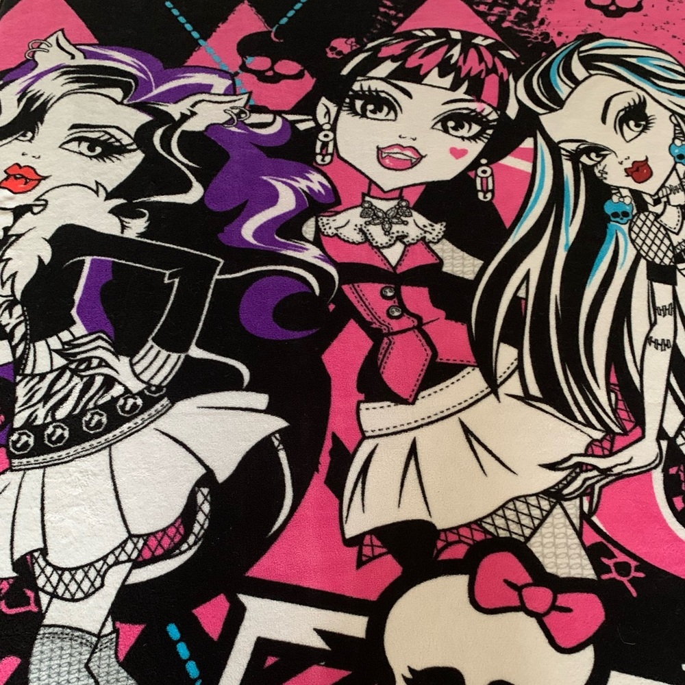 Monster high blanket.
